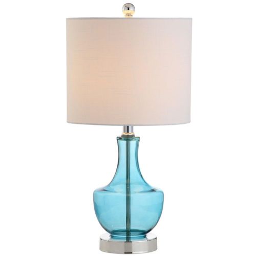 Lámpara de mesa JONATHAN Y 51 cm Azul Amalfi de vidrio