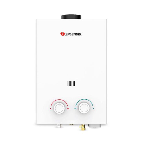 Calentador de agua instantáneo 6 l/min gas lp 1 serv splendid