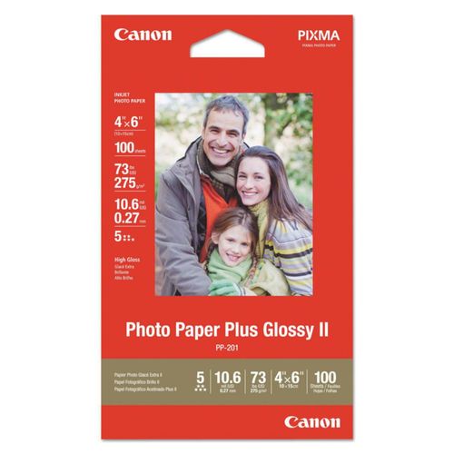 Papel Fotográfico Canon PP-201 10x15 cm Brillante 100 hojas