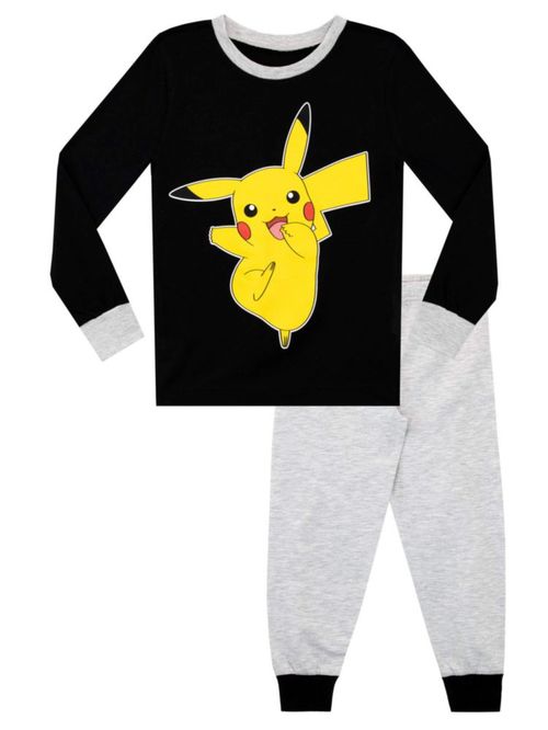 Pijama Pokemon Boys Pikachu talla 6 negro