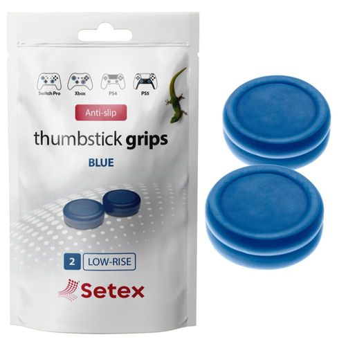 Setex Cobertura para Joystick Azul – Pack de 2 compatible con PS5 Xbox y Switch