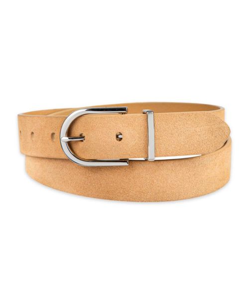 Cinturón Calvin Klein de 3 cm de gamuza con hebilla plateada