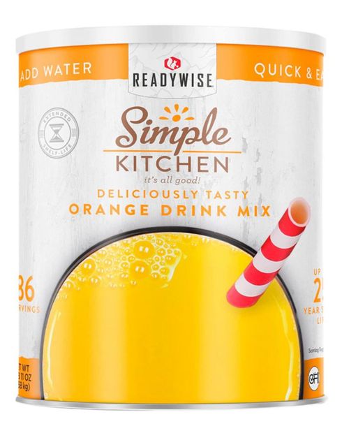 Mezcla de bebida ReadyWise sabor naranja 86 porciones 58 kg