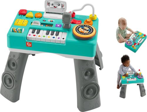 Fisher-Price Juguete para Bebé y Niño Pequeño Mesa DJ Laugh & Learn con Actividades Musicales Educativas para el Juego de Desarrollo de 6 Meses en