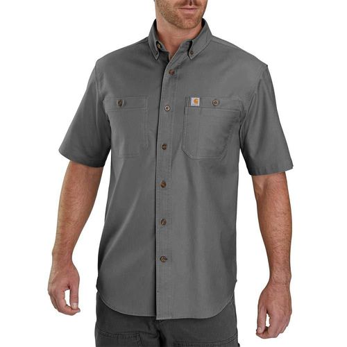 CAMISA Carhartt Windham Relaxed de manga corta Gravel (talla Grande)