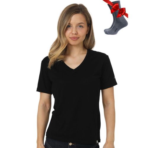 Camiseta Merino.tech Talla M Negra Onyx V + Calcetines