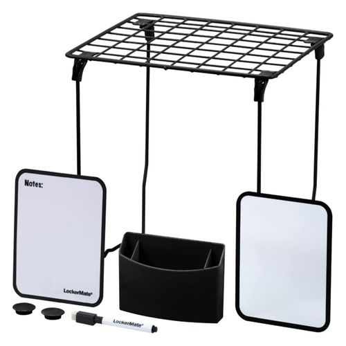 Kit organizador de 7 piezas LockerMate para casilleros – Negro