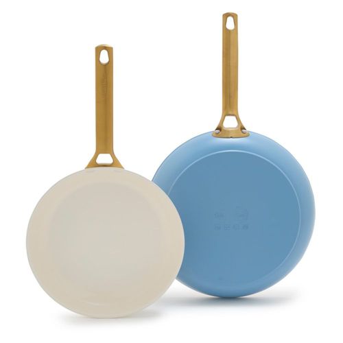 Set de sartenes GreenPan 25 cm y 30 cm azul celeste