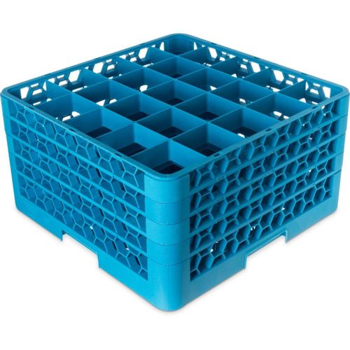 Bandeja para vasos Carlisle 26 cm azul de polipropileno – 25 compartimentos