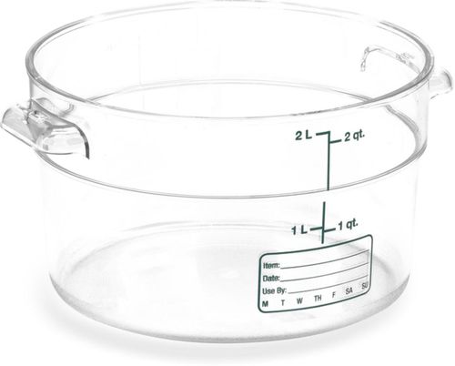 Recipiente de alimentos Carlisle 2 L transparente – 1 unidad