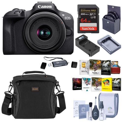 Cámara Canon EOS R100 Mirrorless 24.1MP Kit de Video 4K
