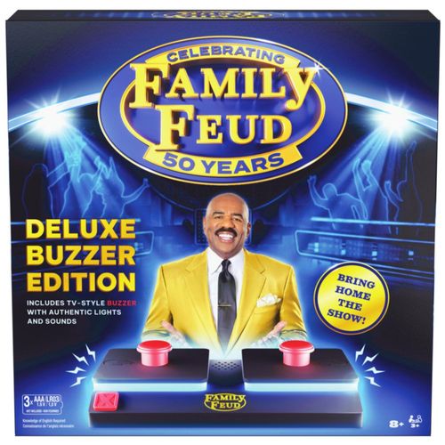 JUEGO DE MESA Family Feud Deluxe – Edición con Pulsadores de Spin Master Games