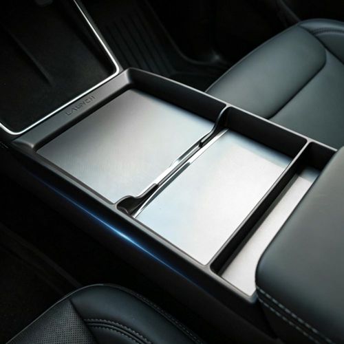 Organizador de consola central Tesnical para Tesla Model Y/3 2024‑2026 – Negro