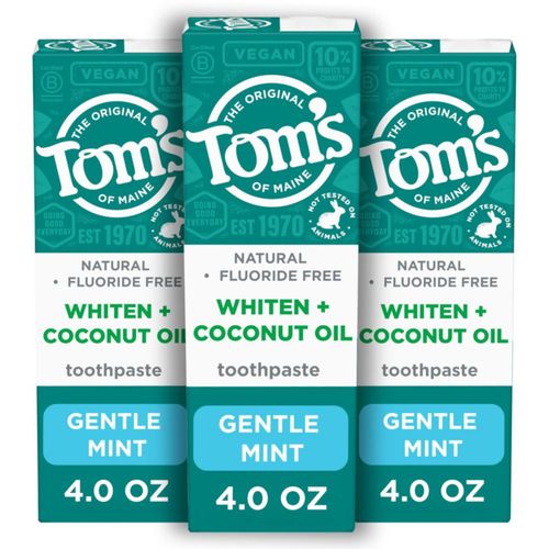 Pasta de dientes Tom's of Maine Whiten Plus Coconut Oil 120 ml x3