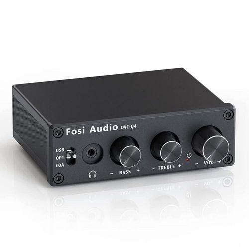 Amplificador de auriculares Fosi Audio Q4 Mini Stereo DAC de 24 bits