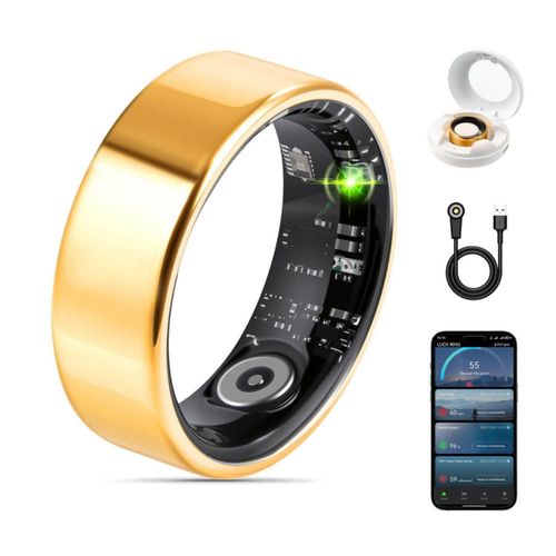 Anillo Inteligente de Salud FAHKNS Rastreador de Fitness con Frecuencia Cardíaca Oxígeno y Sueño