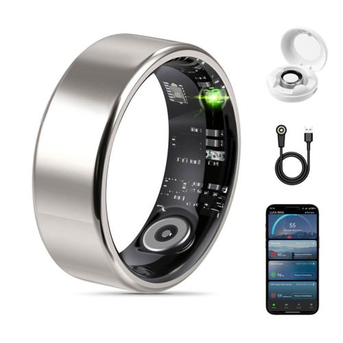Anillo Inteligente de Salud FAHKNS - Rastreador de Fitness con Medición de Frecuencia Cardíaca
