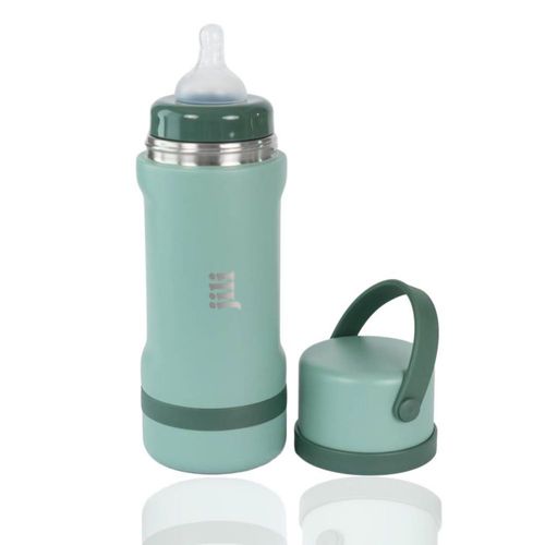 Biberón Jili 240 ml Salvia Aislado de Acero Inoxidable
