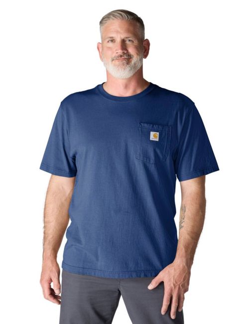 Camiseta Carhartt K87 con bolsillo azul Lakeshore talla grande alta