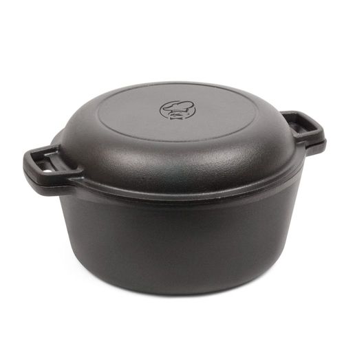 Olla holandesa Commercial CHEF 5 L con tapa tipo sartén CHFL508