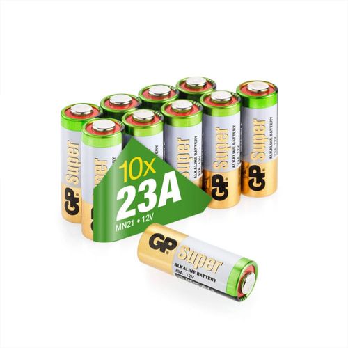 Batería GP 23A 12V (x10) Alcalina de Alto Voltaje