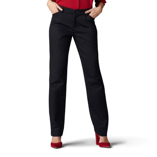 PANTALONES Lee Corte Recto Ajuste Relajado Negro 74 cm
