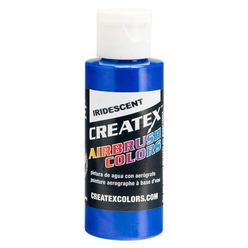Pintura Iridiscente Azul Eléctrico Createx 118 ml para Aerógrafo