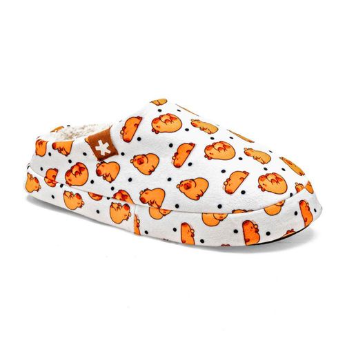 Moramora pantufla para mujer beige camel cod 148639-E