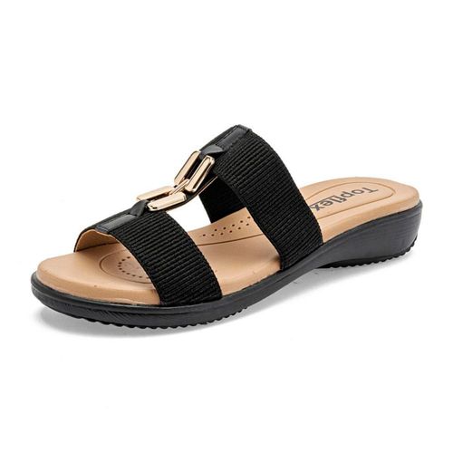 Topflex sandalia para mujer negro cod 147649-E