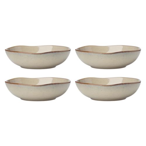Juego de 4 cuencos para pasta Oneida 20 cm color avena 1 L