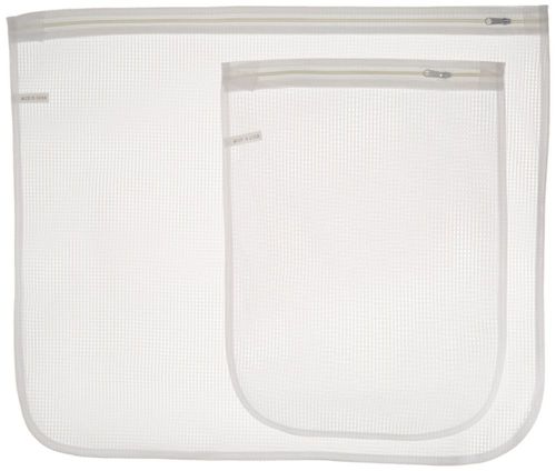 Bolsas de Lavado Whitmor 2 Piezas Blancas de Malla con Cremallera