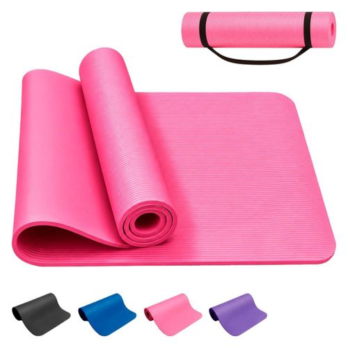 Tapete Yoga Pilates Relajacion Fitness Portatil Ejercicio Rosa
