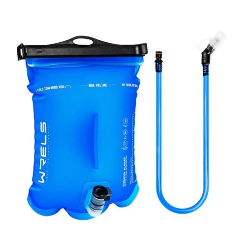 WRELS Vejiga de Hidratación TPU 1L/1.5L/2L/3L, Resistente a Fugas para Mochila de Senderismo, Correr, Ciclismo y Camping