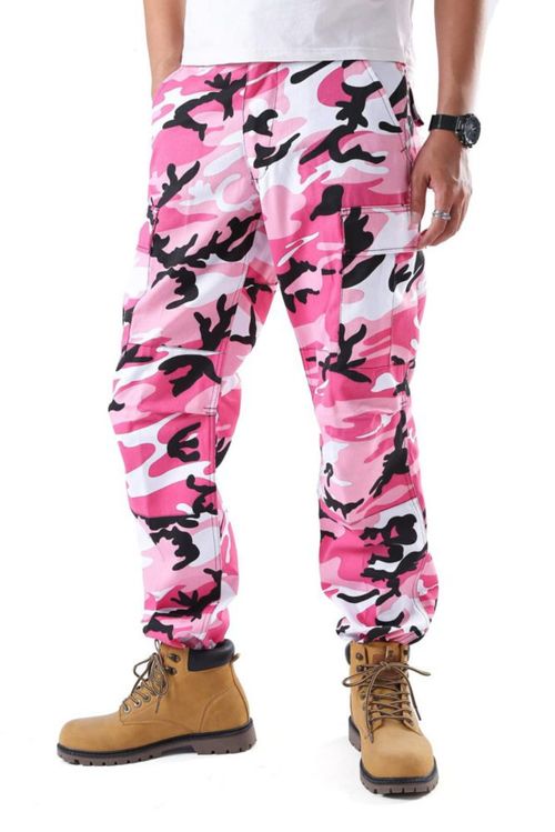Pantalones cargo BACKBONE XXL Camuflaje rosa