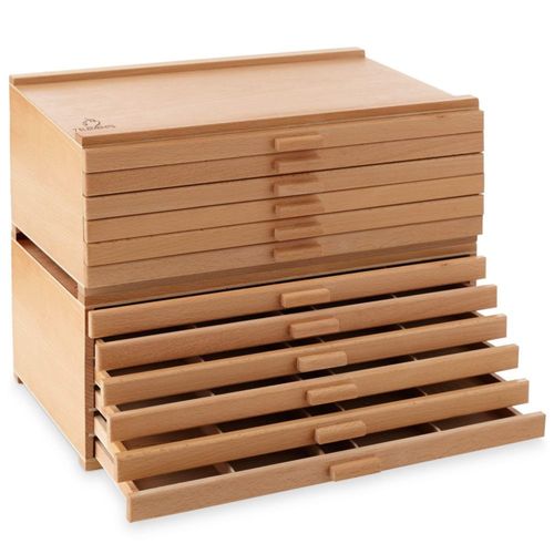 Cajonera de Almacenamiento 7 Elements 40 cm 12 Cajones de Madera