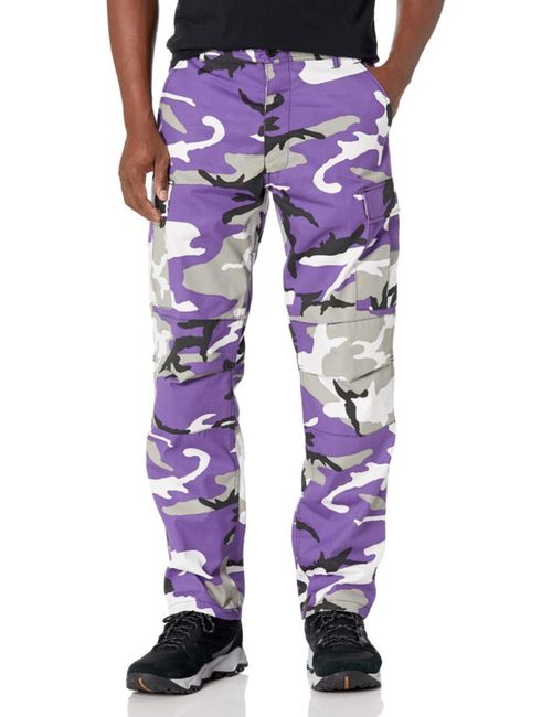 Pantalones Cargo BACKBONE XL Camuflaje Púrpura