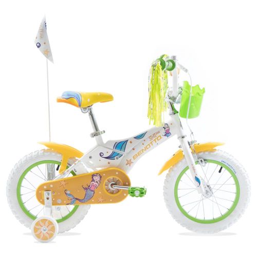 Bicicleta Benotto Infantil Stellina R14 Frenos V/contrapedal Blanco Unico