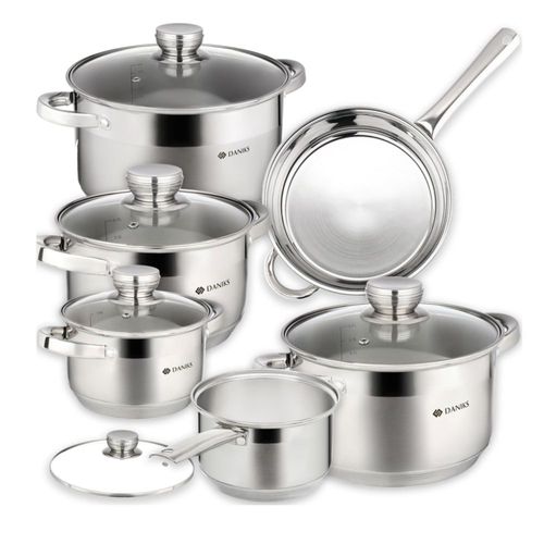 Juego de Utensilios de Cocina Daniks 11 Piezas Acero Inoxidable Plateado
