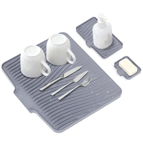 Alfombrilla para Secado de Platos COPLIB 50x43 cm de Silicona para Cocina
