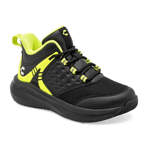 Charly tenis para niño negro verde cod 143608-D