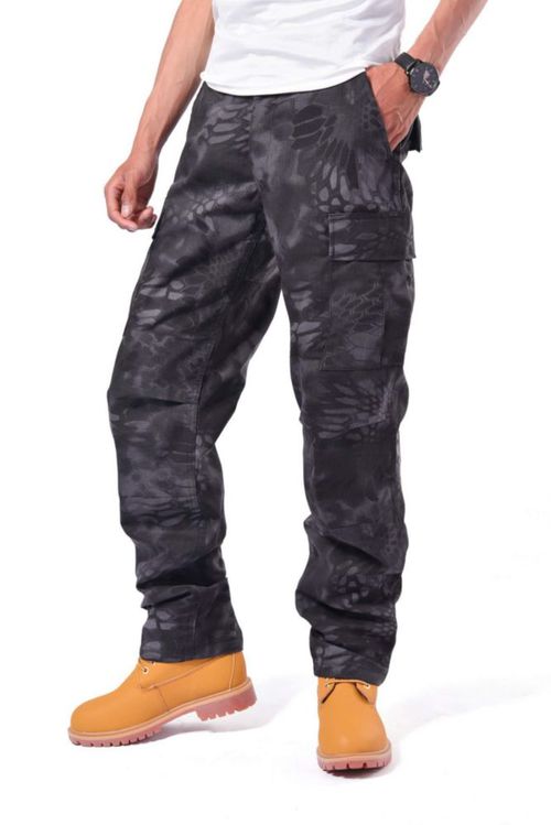 Pantalones Cargo BACKBONE S Black Python Ripstop