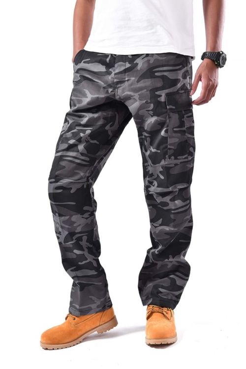 Pantalones Cargo BACKBONE S Camuflaje Negro