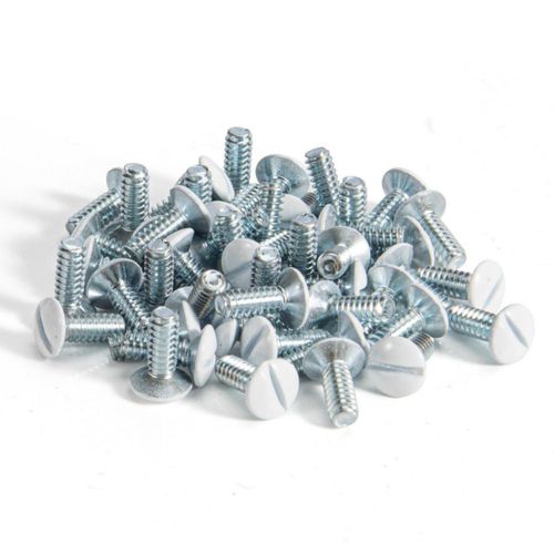 Tornillos Henne Bery 1 cm 6‑32 Rosca Blanco (paquete de 50)