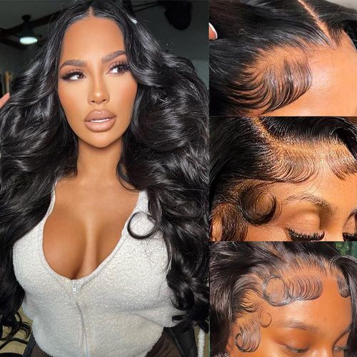 Peluca Padise Body Wave 61 cm 13x6 HD Frontal de Encaje Transparente Suizo Cabello Humano