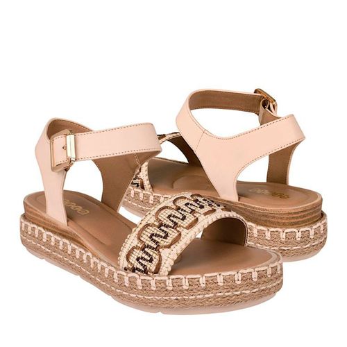 SANDALIAS STYLO MUJER ML-8510 TEXTIL BEIGE
