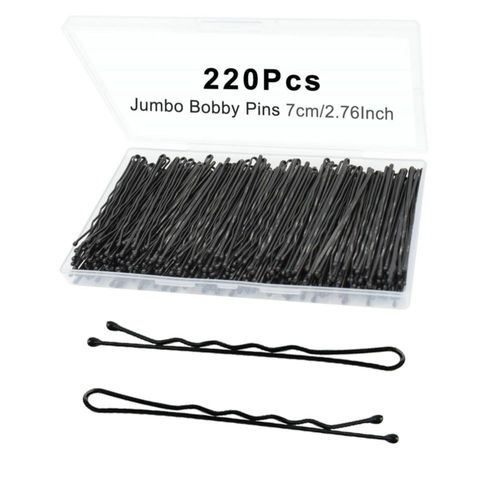 Pasador de Pelo YINGFENG 220 piezas 7 cm Negro con Caja