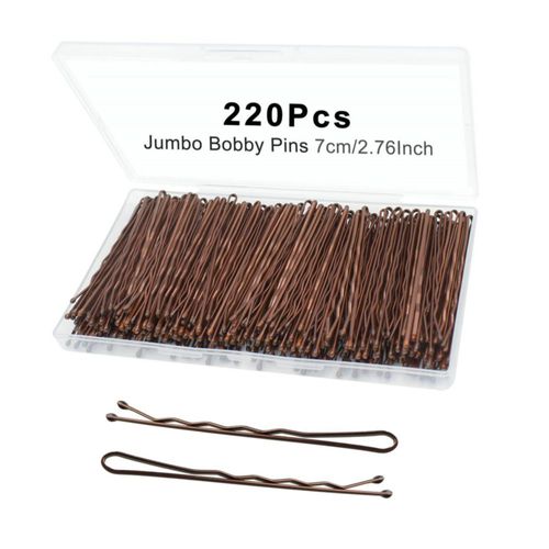 Pasador de Pelo YINGFENG 220 piezas 7 cm Marrón Jumbo