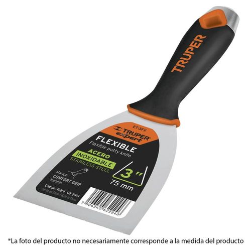 Espátula 2' Flexible Acero Inoxidable Truper