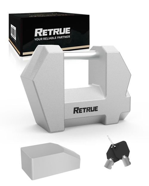 Cerrojo para enganche de remolque RETRUE de alta resistencia plateado longitud de 12 pulgadas