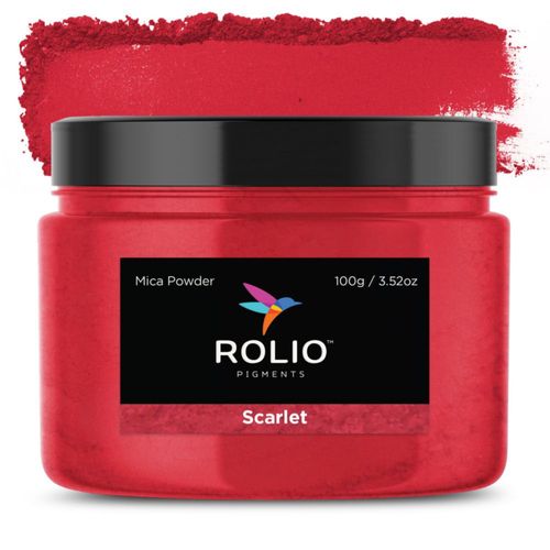 Polvo de mica Rolio Escarlata 100 g / 35 oz